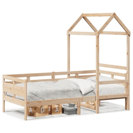 vidaXL Tagesbett mit Dach 80x200 cm Massivholz Kiefer