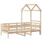 vidaXL Tagesbett mit Dach 80x200 cm Massivholz Kiefer vidaXL Tagesbett mit Dach 80x200 cm Massivholz Kiefer