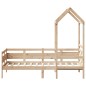 vidaXL Tagesbett mit Dach 80x200 cm Massivholz Kiefer vidaXL Tagesbett mit Dach 80x200 cm Massivholz Kiefer