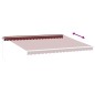 vidaXL Markise Manuell Weinrot 450x350 cm vidaXL Markise Manuell Weinrot 450x350 cm