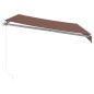 vidaXL Markise Manuell mit LED Braun 300x250 cm vidaXL Markise Manuell mit LED Braun 300x250 cm