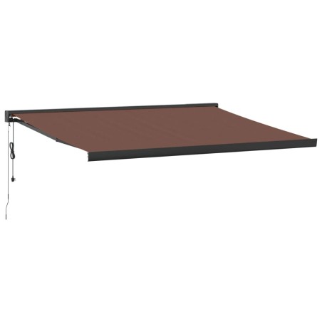 vidaXL Markise Automatisch Braun 450x300 cm