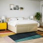 vidaXL Boxspringbett mit Matratze Creme 180x200 cm Stoff vidaXL Boxspringbett mit Matratze Creme 180x200 cm Stoff