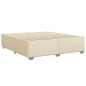vidaXL Boxspringbett mit Matratze Creme 180x200 cm Stoff vidaXL Boxspringbett mit Matratze Creme 180x200 cm Stoff