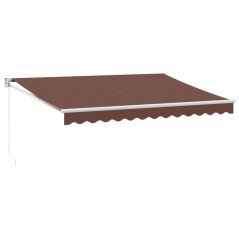 vidaXL Markise Manuell Braun 350x250 cm