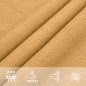 vidaXL Sonnensegel 160 g/m² Rechteckig Sandfarben 4x5 m HDPE