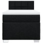 vidaXL Boxspringbett mit Matratze Schwarz 100x200 cm Stoff vidaXL Boxspringbett mit Matratze Schwarz 100x200 cm Stoff