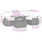 vidaXL 6-tlg. Garten-Sofagarnitur mit Kissen Beige Poly Rattan vidaXL 6-tlg. Garten-Sofagarnitur mit Kissen Beige Poly Rattan