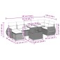 vidaXL 8-tlg. Garten-Sofagarnitur mit Kissen Beige Poly Rattan vidaXL 8-tlg. Garten-Sofagarnitur mit Kissen Beige Poly Rattan