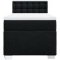 vidaXL Boxspringbett mit Matratze Schwarz 100x200 cm Stoff vidaXL Boxspringbett mit Matratze Schwarz 100x200 cm Stoff