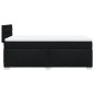 vidaXL Boxspringbett mit Matratze Schwarz 100x200 cm Stoff vidaXL Boxspringbett mit Matratze Schwarz 100x200 cm Stoff