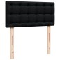 vidaXL Boxspringbett mit Matratze Schwarz 100x200 cm Stoff vidaXL Boxspringbett mit Matratze Schwarz 100x200 cm Stoff