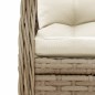 vidaXL 7-tlg. Garten-Essgruppe mit Kissen Beige Poly Rattan vidaXL 7-tlg. Garten-Essgruppe mit Kissen Beige Poly Rattan