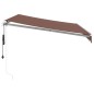 vidaXL Markise Automatisch mit LED Braun 300x250 cm vidaXL Markise Automatisch mit LED Braun 300x250 cm