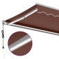 vidaXL Markise Automatisch mit LED Braun 300x250 cm vidaXL Markise Automatisch mit LED Braun 300x250 cm