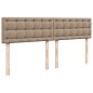 vidaXL Boxspringbett Matratze Cappuccino-Braun 200x200cm Kunstleder vidaXL Boxspringbett Matratze Cappuccino-Braun 200x200cm Kunstleder