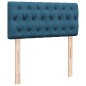 vidaXL Boxspringbett mit Matratze Blau 80x200 cm Samt vidaXL Boxspringbett mit Matratze Blau 80x200 cm Samt