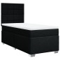 vidaXL Boxspringbett mit Matratze Schwarz 100x200 cm Stoff vidaXL Boxspringbett mit Matratze Schwarz 100x200 cm Stoff