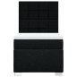 vidaXL Boxspringbett mit Matratze Schwarz 100x200 cm Stoff vidaXL Boxspringbett mit Matratze Schwarz 100x200 cm Stoff