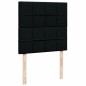vidaXL Boxspringbett mit Matratze Schwarz 100x200 cm Stoff vidaXL Boxspringbett mit Matratze Schwarz 100x200 cm Stoff