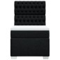 vidaXL Boxspringbett mit Matratze Schwarz 100x200 cm Stoff vidaXL Boxspringbett mit Matratze Schwarz 100x200 cm Stoff