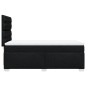 vidaXL Boxspringbett mit Matratze Schwarz 100x200 cm Stoff vidaXL Boxspringbett mit Matratze Schwarz 100x200 cm Stoff
