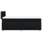 vidaXL Boxspringbett mit Matratze Schwarz 100x200 cm Stoff vidaXL Boxspringbett mit Matratze Schwarz 100x200 cm Stoff