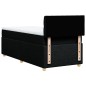 vidaXL Boxspringbett mit Matratze Schwarz 100x200 cm Stoff vidaXL Boxspringbett mit Matratze Schwarz 100x200 cm Stoff