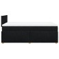 vidaXL Boxspringbett mit Matratze Schwarz 120x190 cm Stoff vidaXL Boxspringbett mit Matratze Schwarz 120x190 cm Stoff