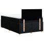 vidaXL Boxspringbett mit Matratze Schwarz 120x190 cm Stoff vidaXL Boxspringbett mit Matratze Schwarz 120x190 cm Stoff