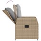 vidaXL 5-tlg. Garten-Essgruppe mit Kissen Beige Poly Rattan vidaXL 5-tlg. Garten-Essgruppe mit Kissen Beige Poly Rattan