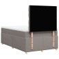 vidaXL Boxspringbett mit Matratze Taupe 120x190 cm Stoff vidaXL Boxspringbett mit Matratze Taupe 120x190 cm Stoff