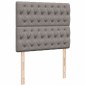 vidaXL Boxspringbett mit Matratze Taupe 120x190 cm Stoff vidaXL Boxspringbett mit Matratze Taupe 120x190 cm Stoff