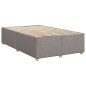 vidaXL Boxspringbett mit Matratze Taupe 120x190 cm Stoff vidaXL Boxspringbett mit Matratze Taupe 120x190 cm Stoff