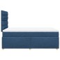 vidaXL Boxspringbett mit Matratze Blau 120x190 cm Stoff vidaXL Boxspringbett mit Matratze Blau 120x190 cm Stoff