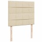 vidaXL Boxspringbett mit Matratze Creme 120x190 cm Stoff vidaXL Boxspringbett mit Matratze Creme 120x190 cm Stoff