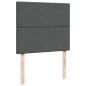 vidaXL Boxspringbett mit Matratze Dunkelgrau 120x190 cm Stoff vidaXL Boxspringbett mit Matratze Dunkelgrau 120x190 cm Stoff