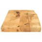 vidaXL Tischplatte 70x40x2,5 cm Baumkante Massivholz Raues Mangoholz vidaXL Tischplatte 70x40x2,5 cm Baumkante Massivholz Raues Mangoholz
