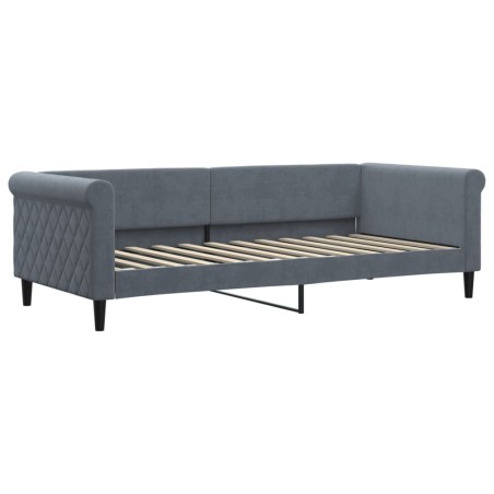 vidaXL Tagesbett Dunkelgrau 90x200 cm Samt