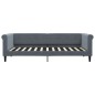 vidaXL Tagesbett Dunkelgrau 90x200 cm Samt vidaXL Tagesbett Dunkelgrau 90x200 cm Samt