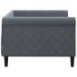 vidaXL Tagesbett Dunkelgrau 90x200 cm Samt vidaXL Tagesbett Dunkelgrau 90x200 cm Samt