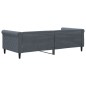 vidaXL Tagesbett Dunkelgrau 90x200 cm Samt vidaXL Tagesbett Dunkelgrau 90x200 cm Samt