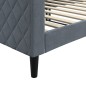vidaXL Tagesbett Dunkelgrau 90x200 cm Samt vidaXL Tagesbett Dunkelgrau 90x200 cm Samt