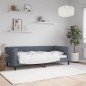 vidaXL Tagesbett Dunkelgrau 90x190 cm Samt vidaXL Tagesbett Dunkelgrau 90x190 cm Samt