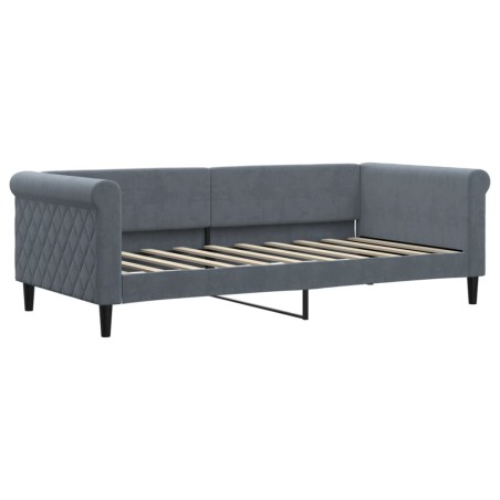 vidaXL Tagesbett Dunkelgrau 90x190 cm Samt
