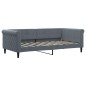 vidaXL Tagesbett Dunkelgrau 90x190 cm Samt vidaXL Tagesbett Dunkelgrau 90x190 cm Samt