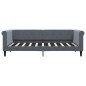 vidaXL Tagesbett Dunkelgrau 90x190 cm Samt vidaXL Tagesbett Dunkelgrau 90x190 cm Samt