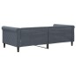vidaXL Tagesbett Dunkelgrau 90x190 cm Samt vidaXL Tagesbett Dunkelgrau 90x190 cm Samt