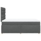 vidaXL Boxspringbett mit Matratze Dunkelgrau 120x190 cm Stoff vidaXL Boxspringbett mit Matratze Dunkelgrau 120x190 cm Stoff