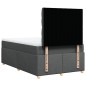 vidaXL Boxspringbett mit Matratze Dunkelgrau 120x190 cm Stoff vidaXL Boxspringbett mit Matratze Dunkelgrau 120x190 cm Stoff